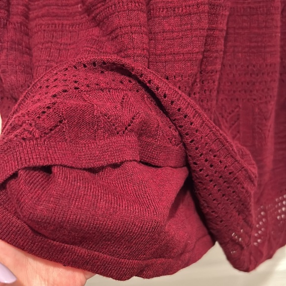 American eagle Burgundy colored sweater dress - Picture 3 of 5